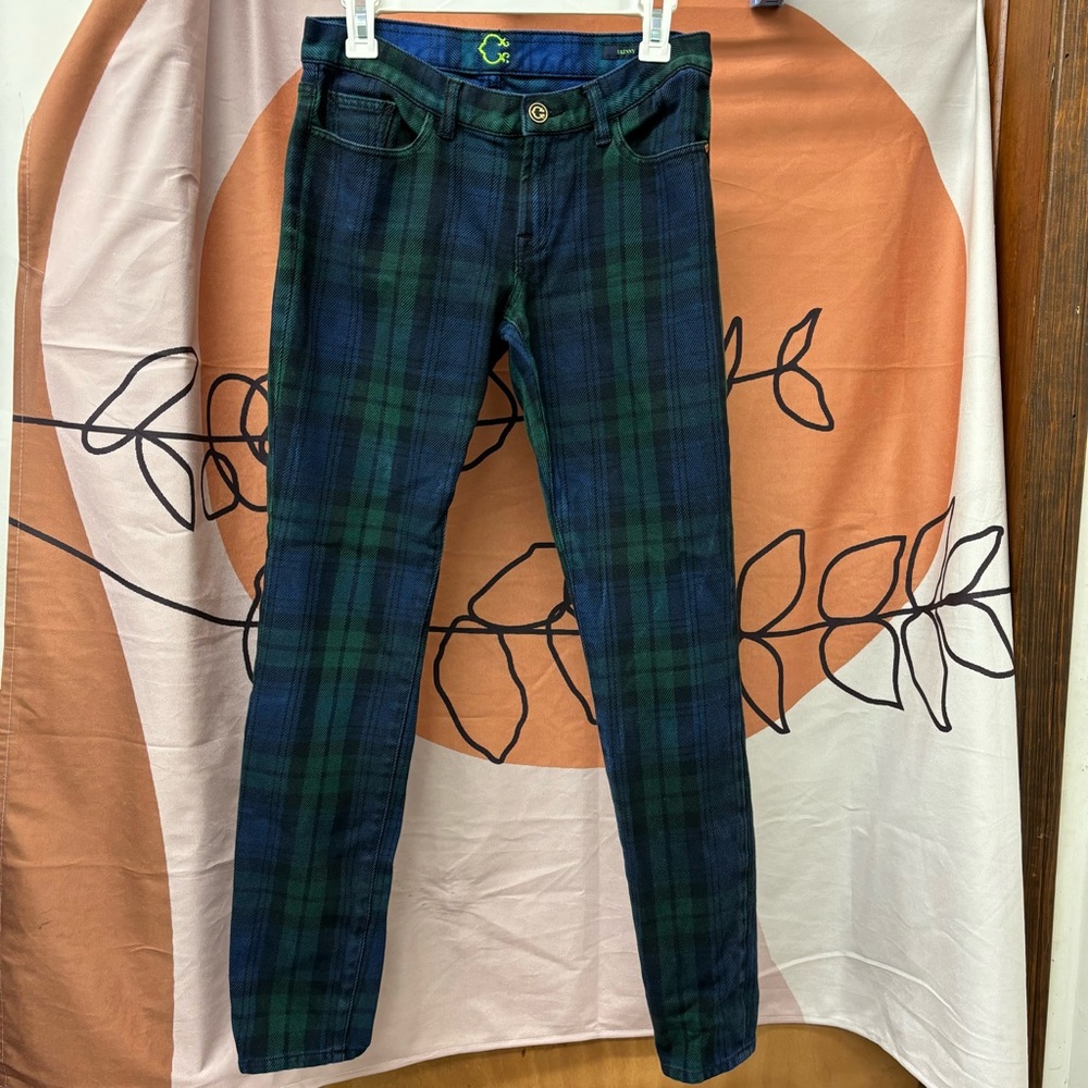 C Wonder Tartan skinny jeans size 27